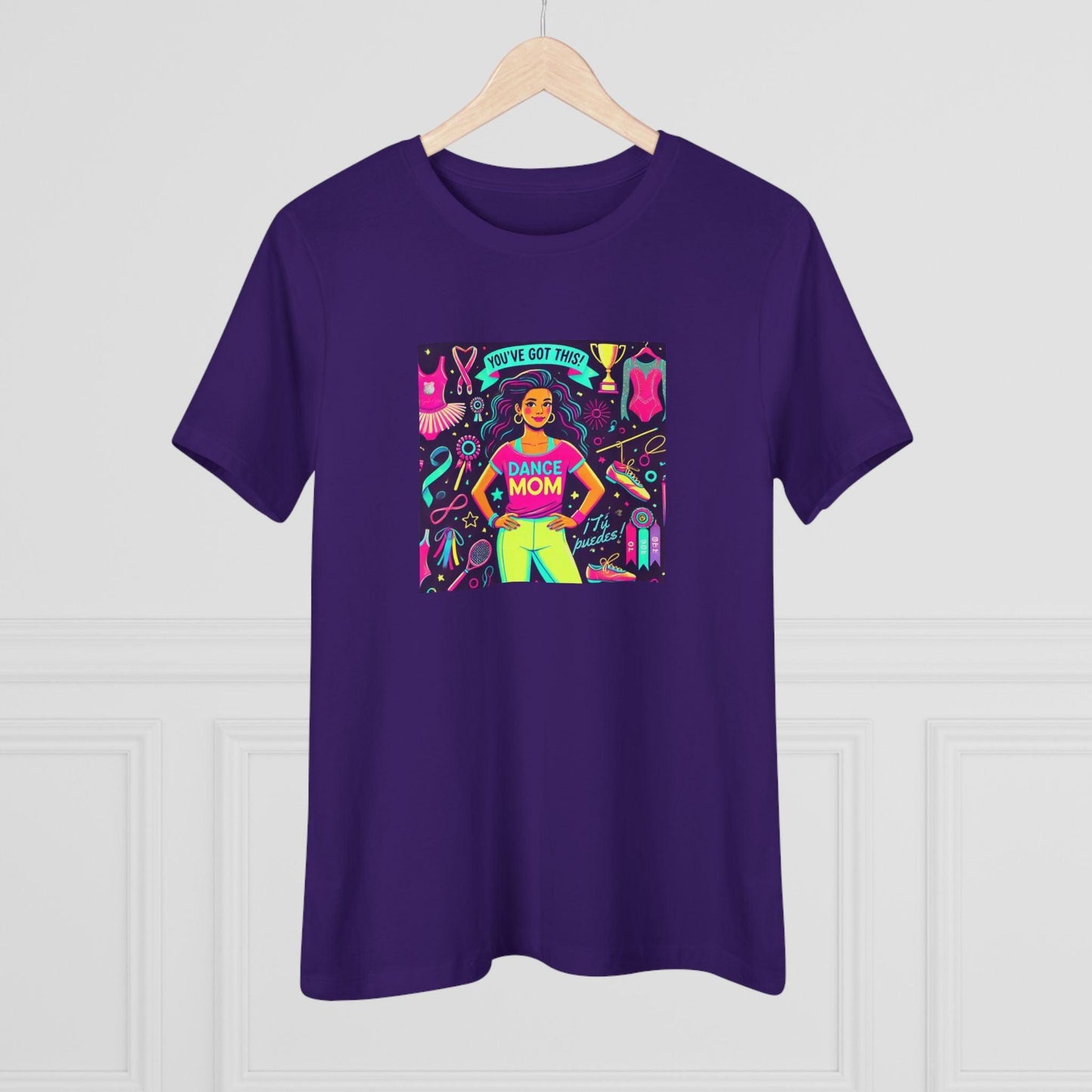 Dance Mom Magic (Latina Mom) - A Colorful Celebration 💃🌈 - Women's Softstyle Tee - Whippie's
