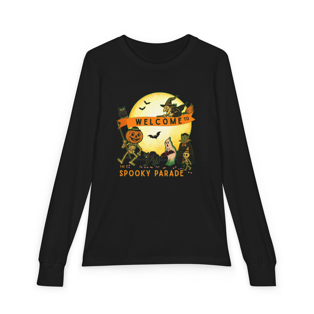 Halloween Youth Shirt | Welcome to the Spooky Parade Long Sleeve Tee
