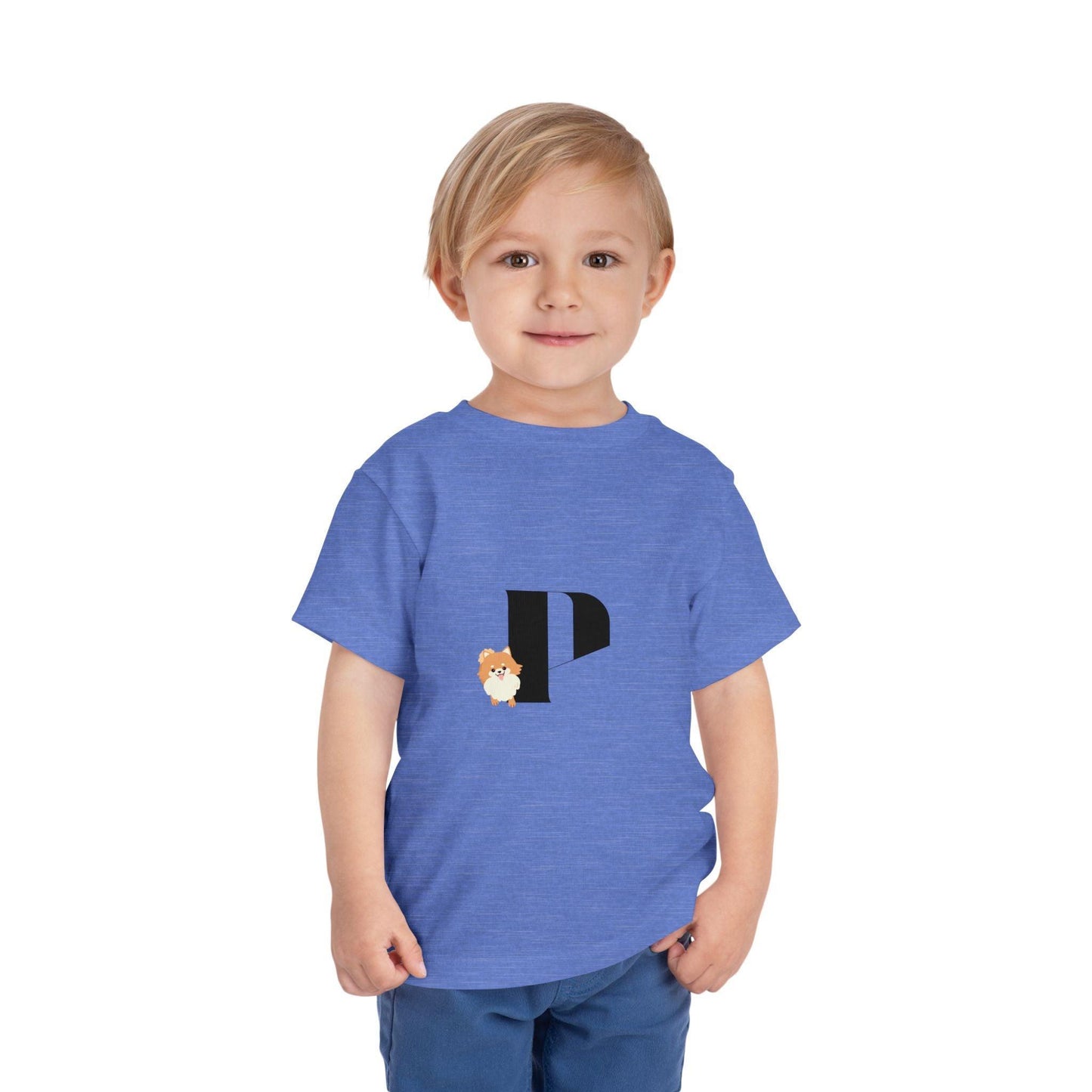 Alphabet Adventures: Letter P - Pomeranian Dog Toddler T-shirt - Whippie's