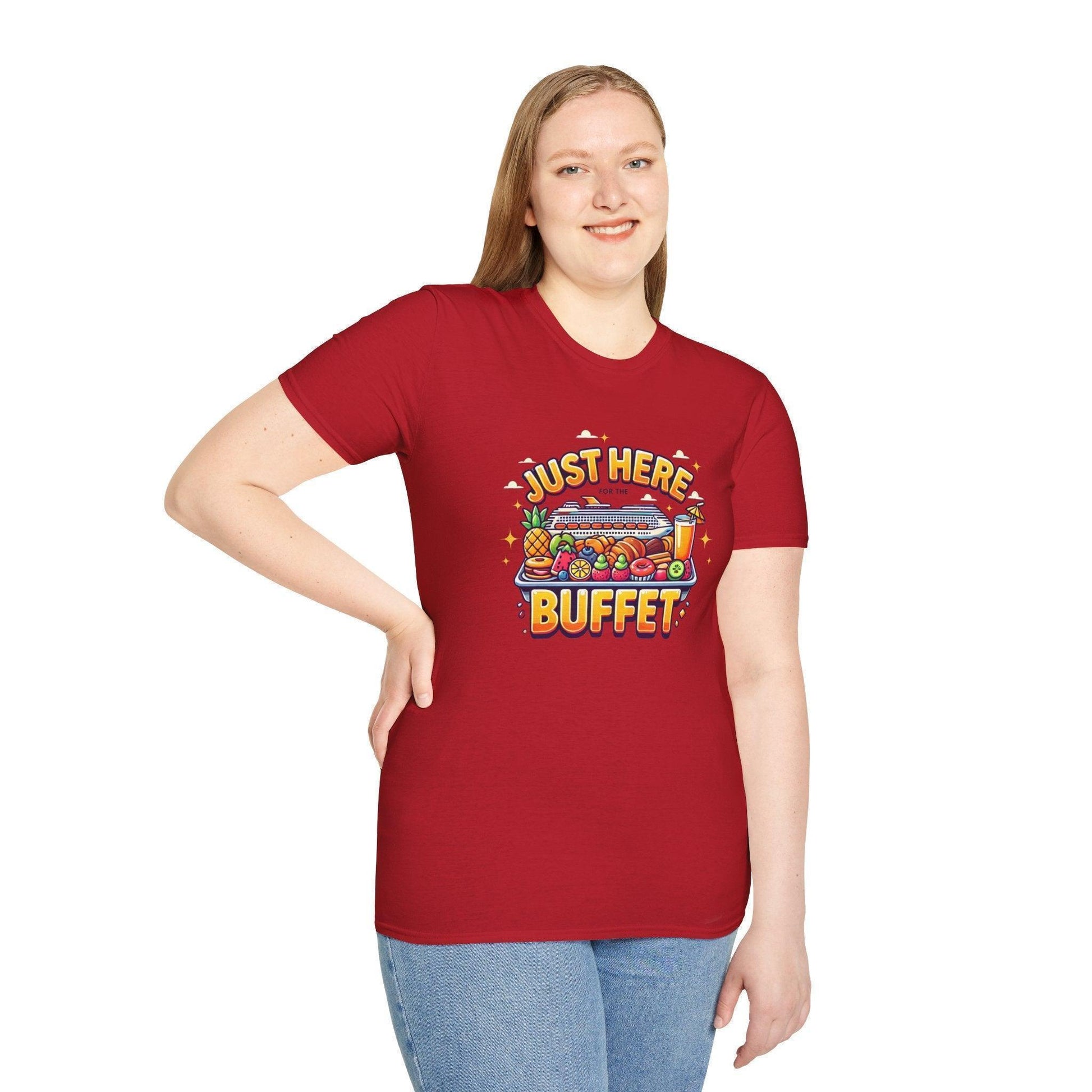 Just Here for the Buffet 🛳️🍽️ - Unisex Tee - Whippie's