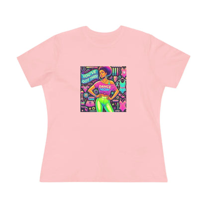 Dance Mom: You've Got This - Darker Skin Tone Mom - Sideview - Women's Softstyle Tee - Whippie's