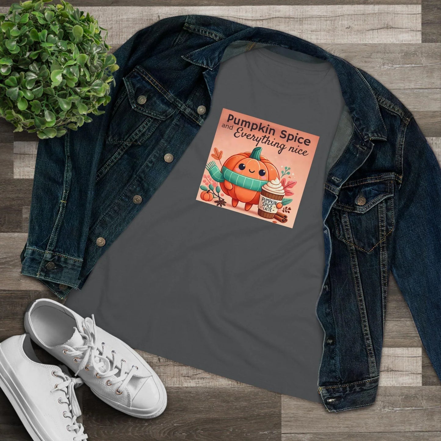 Cute Pumpkin: Pumpkin Spice and Everything Nice - Women's Softstyle Tee - Whippie's