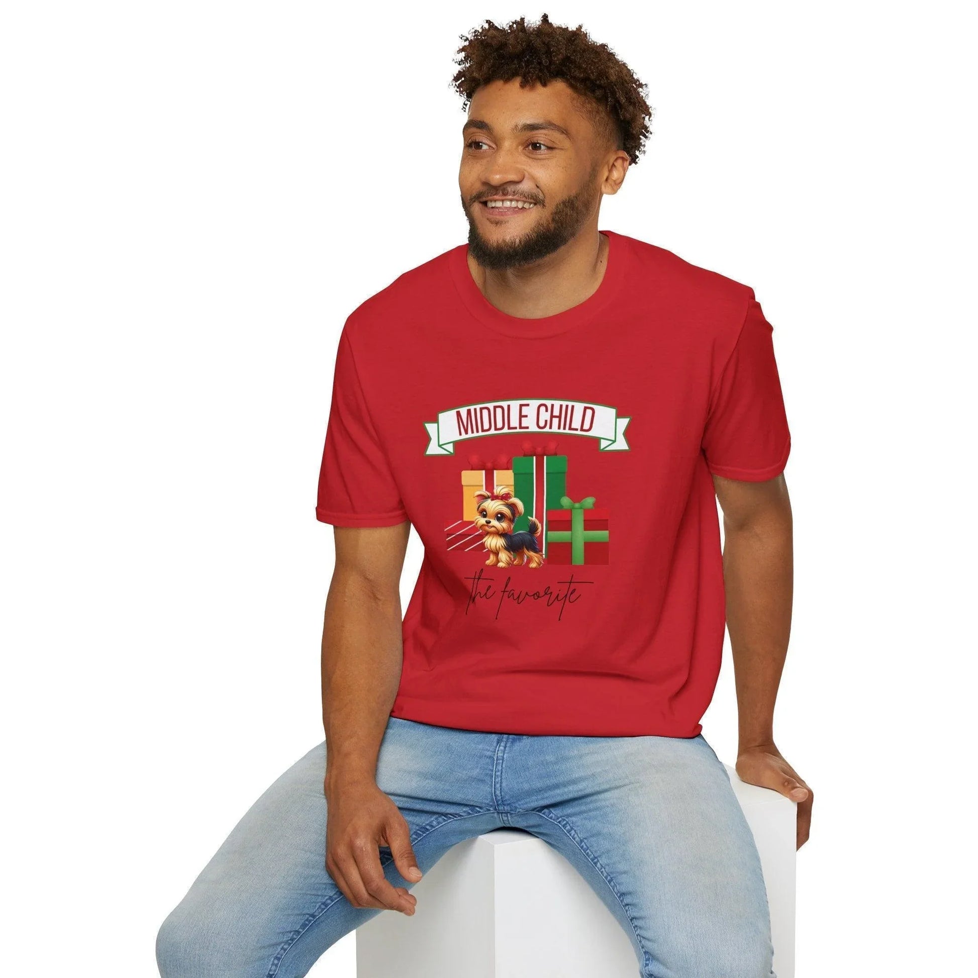 Middle Child, The Favorite 🎁🐶 Yorkie - Unisex Tee! 🎁👑 - Whippie's