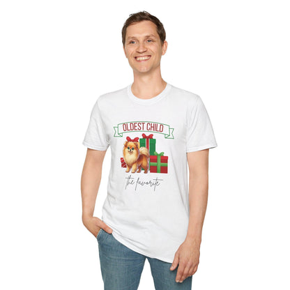 Oldest Child, The Favorite 🎁🐶 Pomeranian - Unisex Tee! 🎁👑 - Whippie's