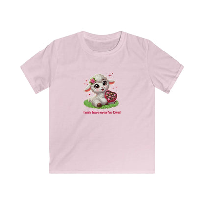 💖 I Only Have Eyes for Ewe! 🐑 Kids Tee ✨ Spread the love this Valentine's Day! - Whippie's