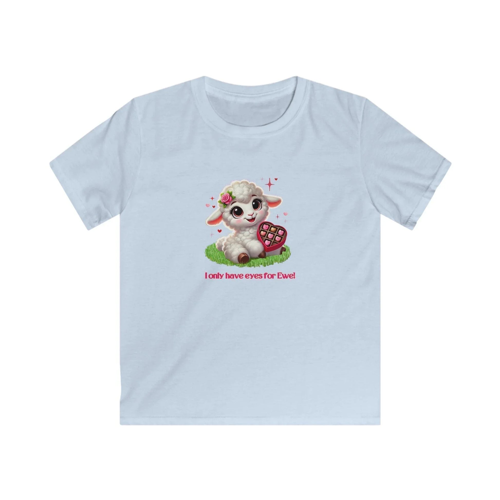 💖 I Only Have Eyes for Ewe! 🐑 Kids Tee ✨ Spread the love this Valentine's Day! - Whippie's
