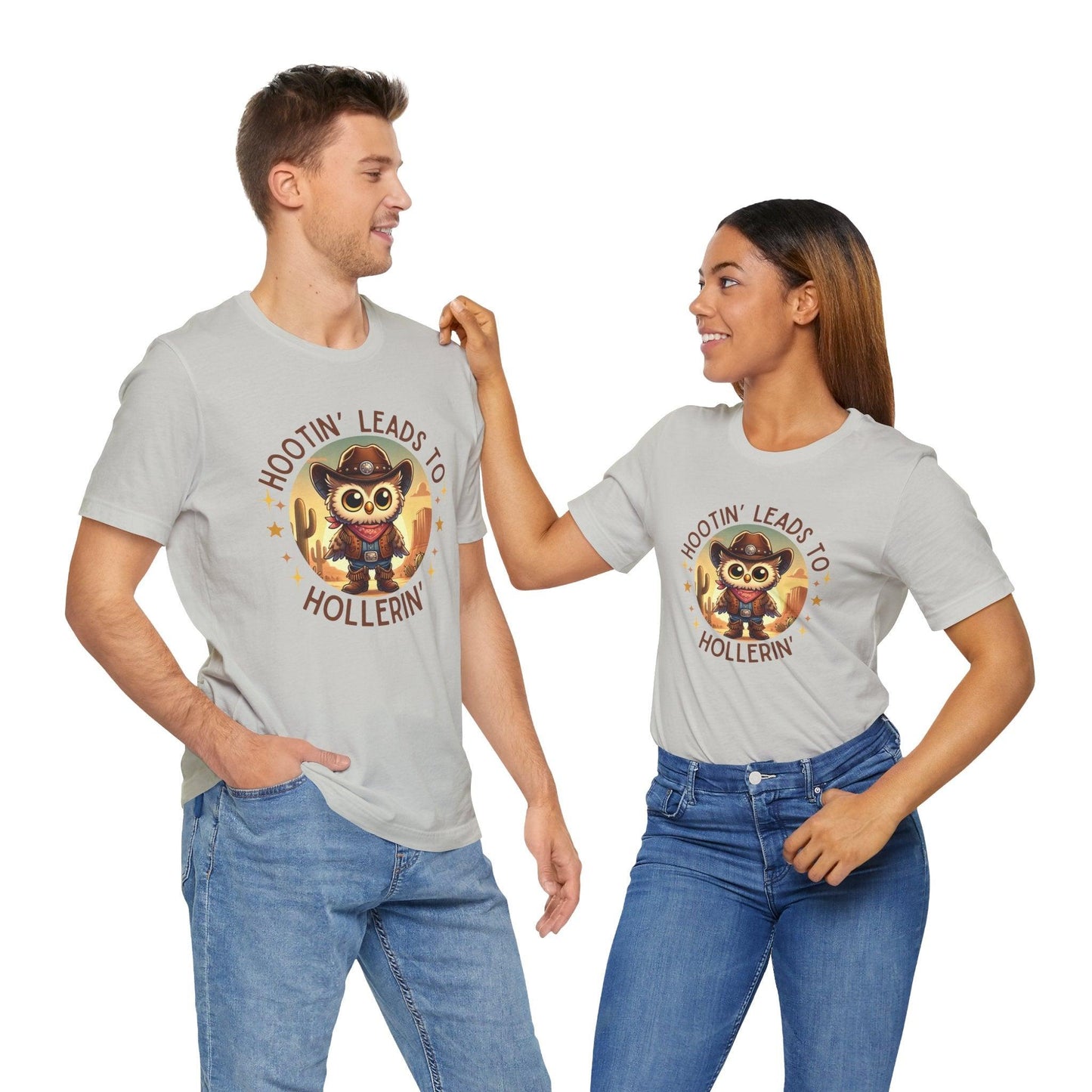Hootin' Leads to Hollerin' - Unisex Jersey Tee - 🤠 Yeehaw! Embrace Your Inner Cowboy/Cowgirl 🤠 - Whippie's