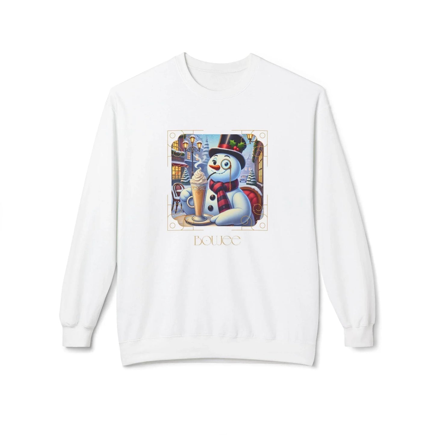 ☃️ Boujee Snowman ☕ Unisex Fleece Sweatshirt ✨ - Whippie's
