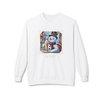 ☃️ Boujee Snowman ☕ Unisex Fleece Sweatshirt ✨ - Whippie's