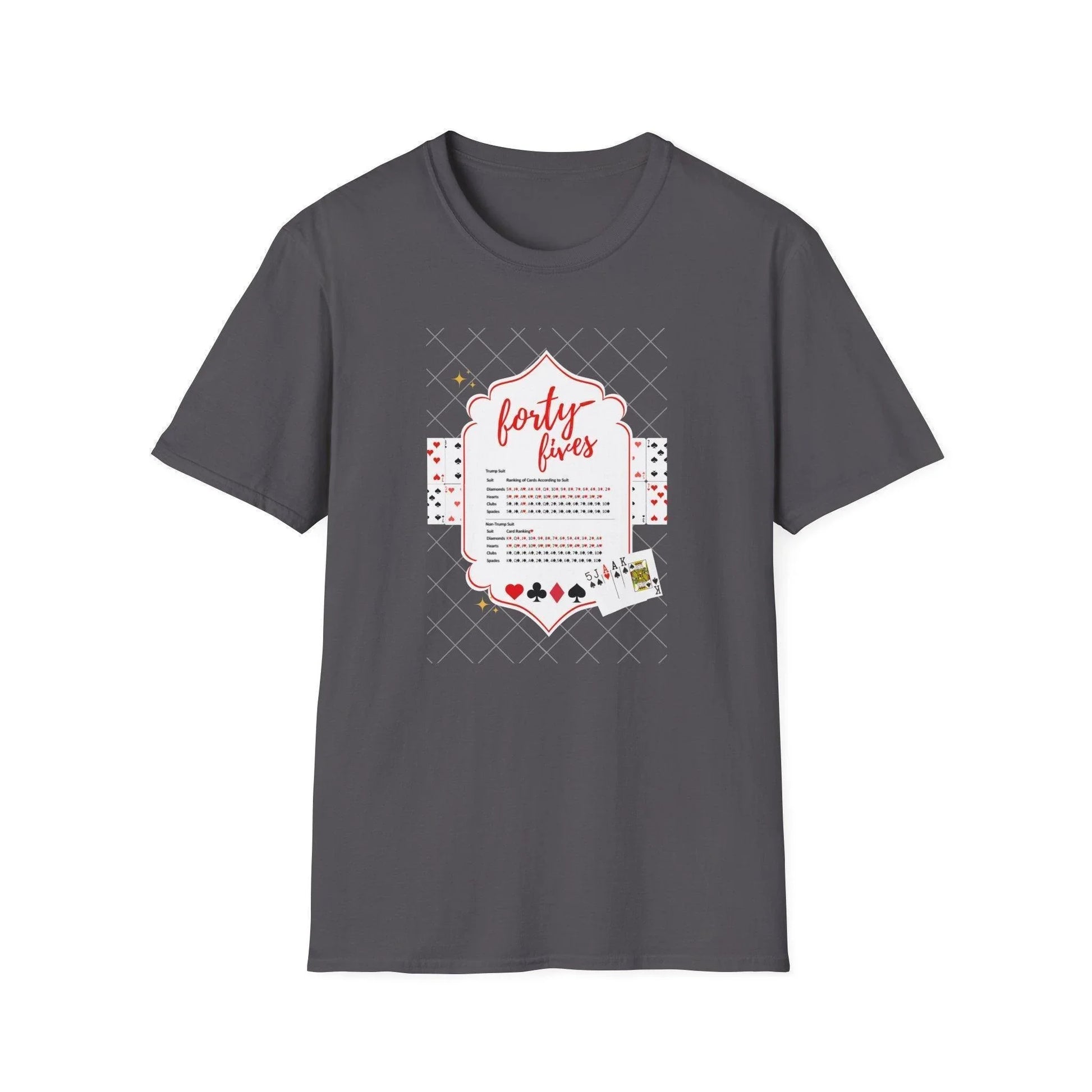 Forty-Fives Card Rankings - Unisex T-Shirt - Whippie's