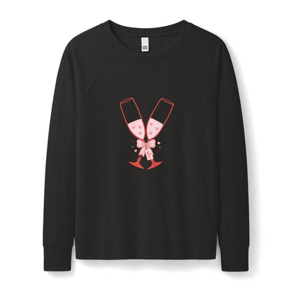Valentine Sweatshirt for Women | Champagne Love Lightweight Crewneck