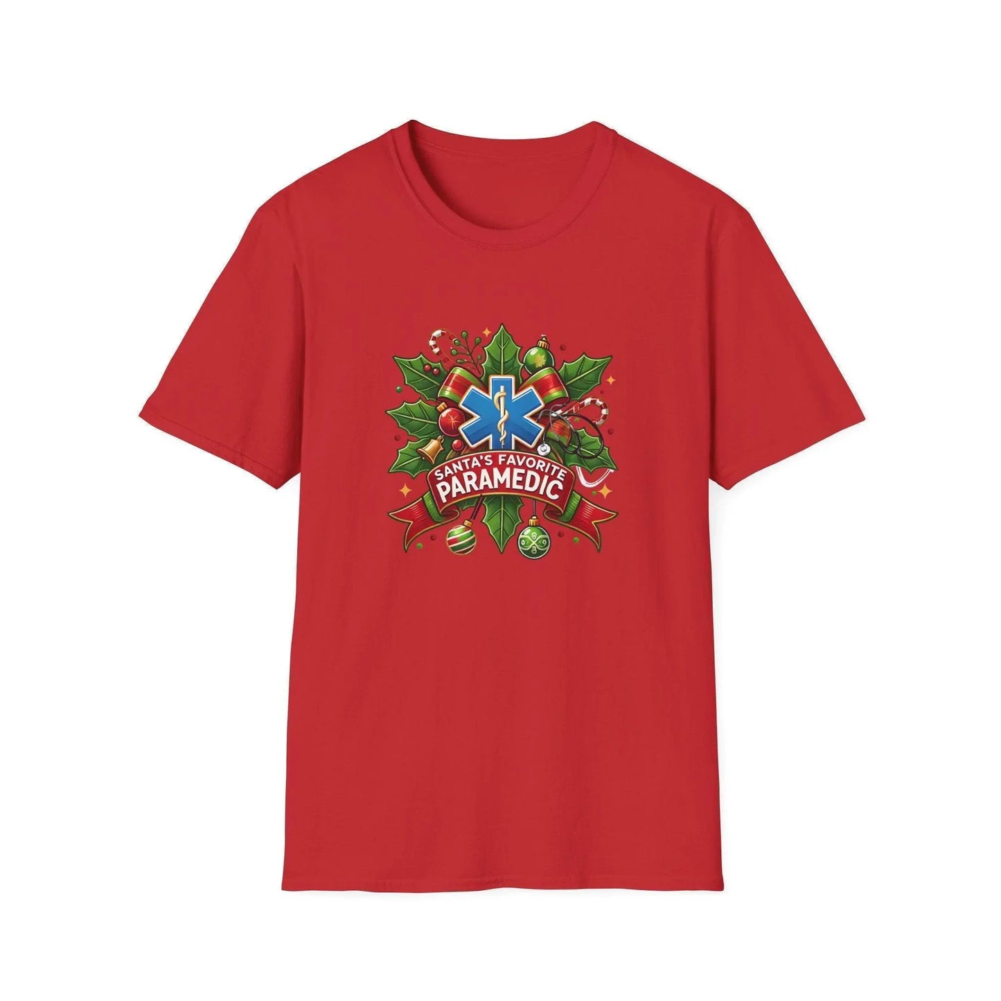 Santa's Favorite Paramedic Unisex Tee 🚑🎅 - Whippie's