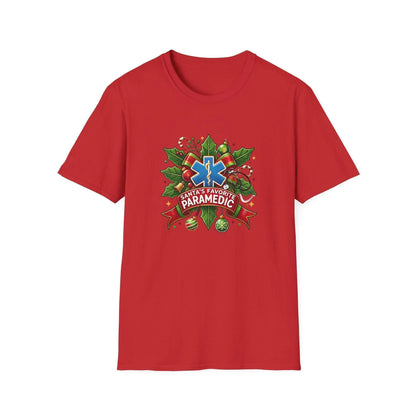 Santa's Favorite Paramedic Unisex Tee 🚑🎅 - Whippie's