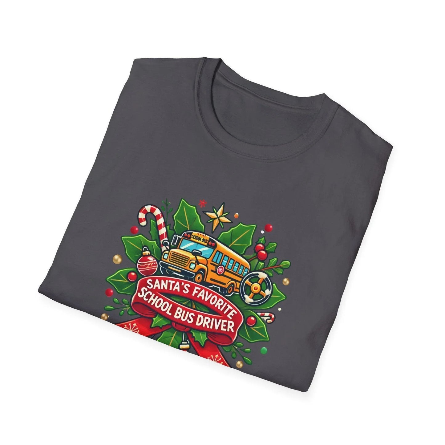Santa's Favorite School Bus Driver Unisex Tee 🚌🎅 - Whippie's