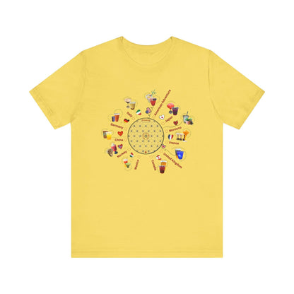 Drinking Around the World Check-Off Unisex Tee - Whippie's