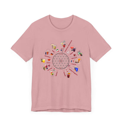 Drinking Around the World Check-Off Unisex Tee - Whippie's