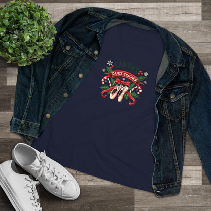 Santa's Favorite Dance Teacher Women's Softstyle Tee - Whippie's