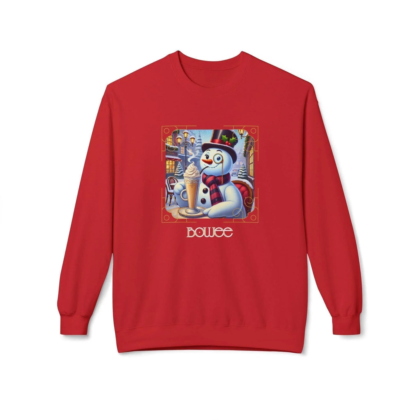 ☃️ Boujee Snowman ☕ Unisex Fleece Sweatshirt ✨ - Whippie's