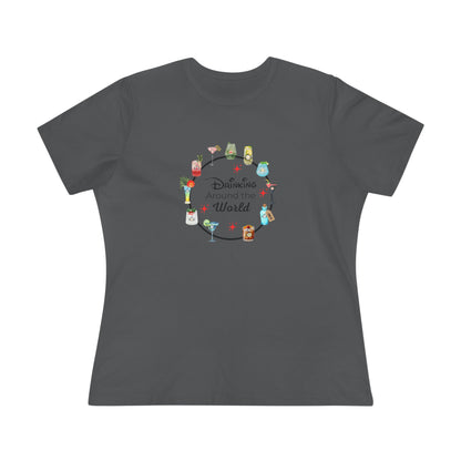 Drinking Around the World - Princess - Women's Softstyle Tee
