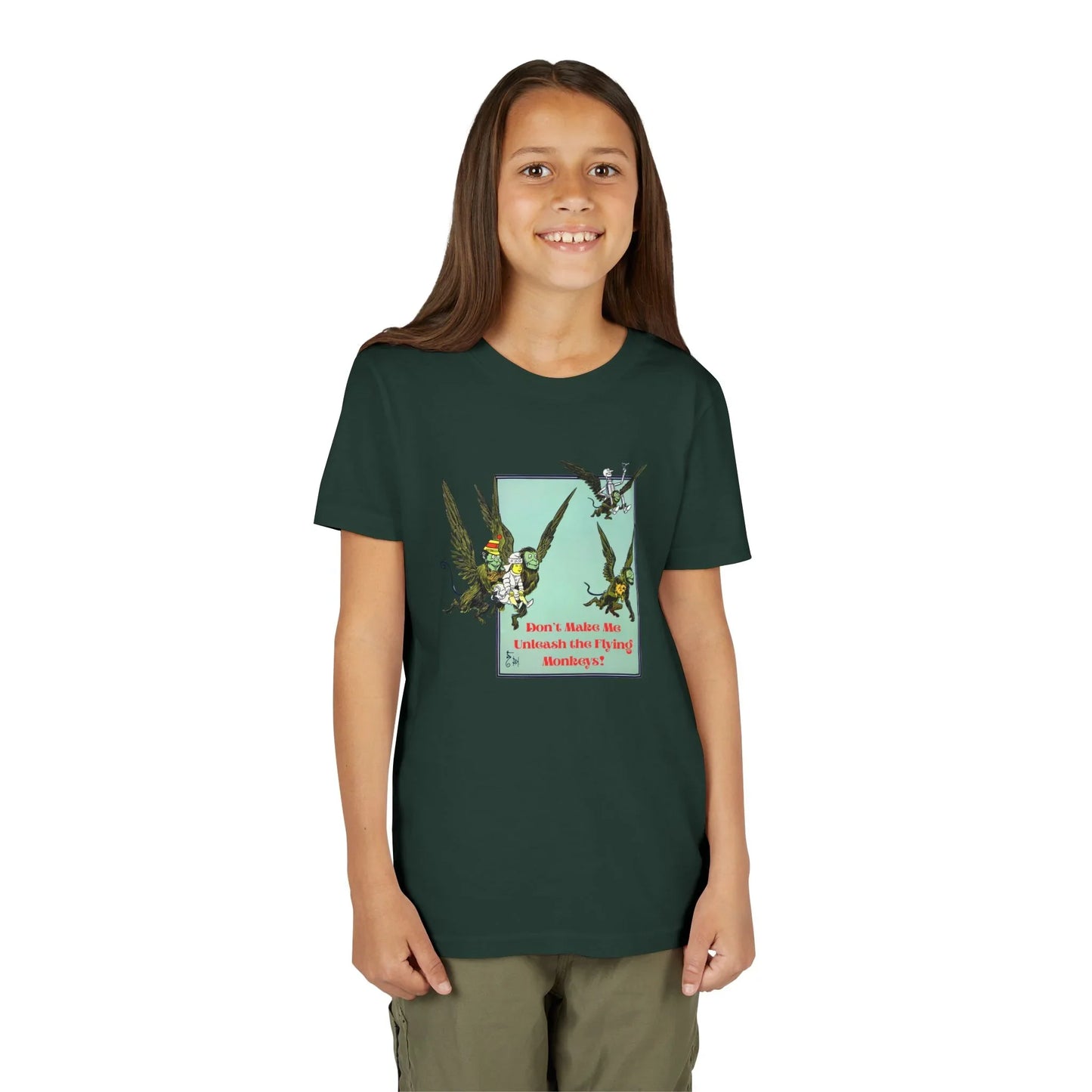 Wizard of Oz Don't Make Me Unleash the Flying Monkeys - Youth T-shirt - Whippie's