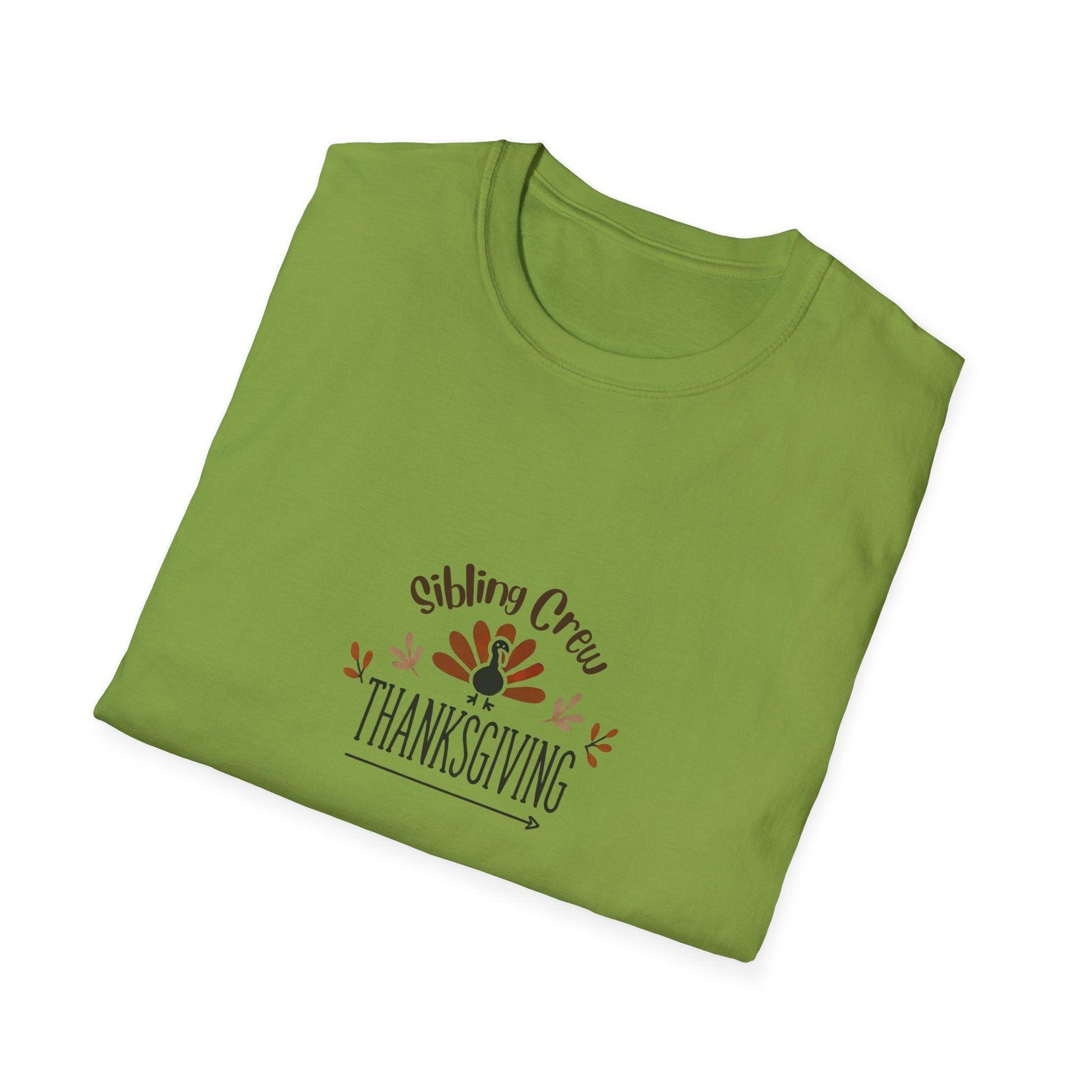 Thanksgiving Sibling Crew Unisex T-Shirt - Whippie's