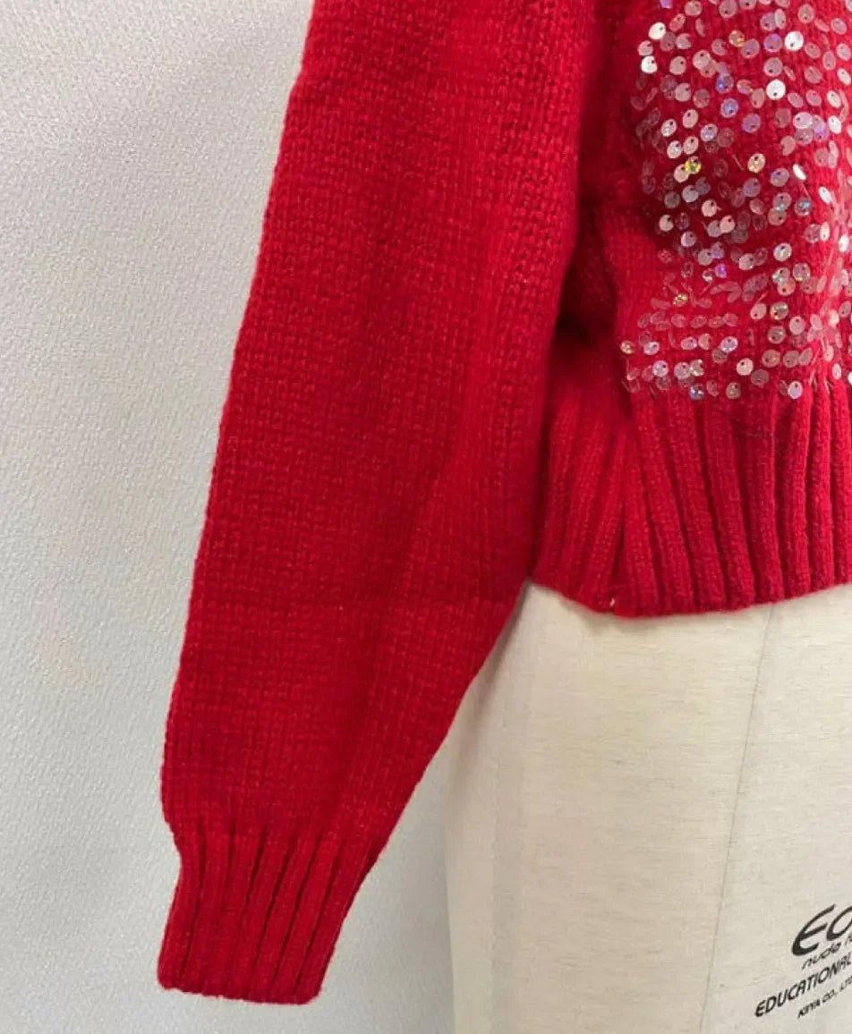 Holiday Sequin Sweater