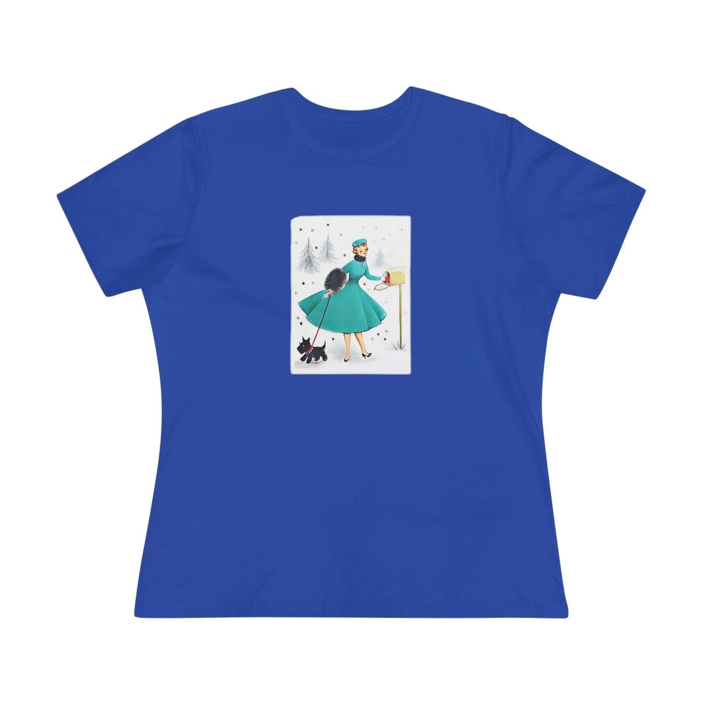 Retro Christmas Mailbox Check - Women's Softstyle Tee - Whippie's