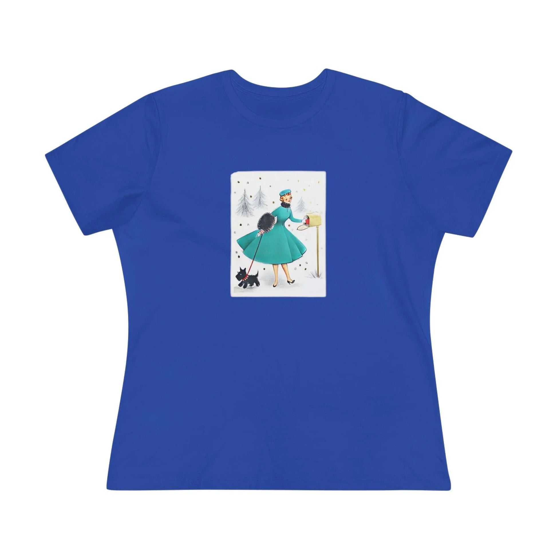 Retro Christmas Mailbox Check - Women's Softstyle Tee - Whippie's