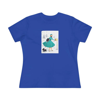 Retro Christmas Mailbox Check - Women's Softstyle Tee - Whippie's