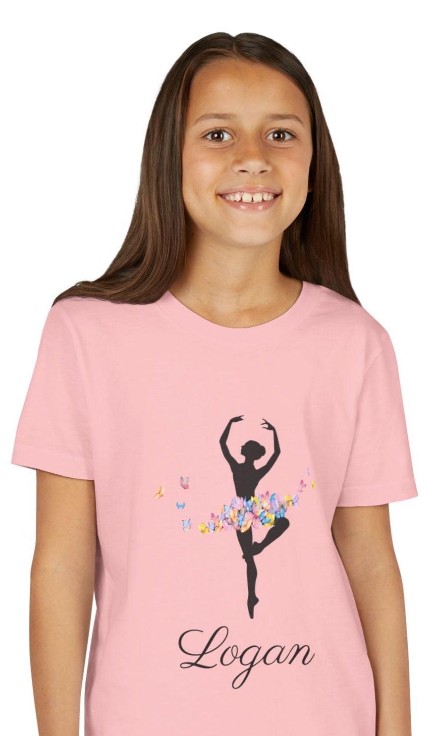 Butterfly Ballerina [Dancer Name] Youth Tee - Personalizable - Whippie's