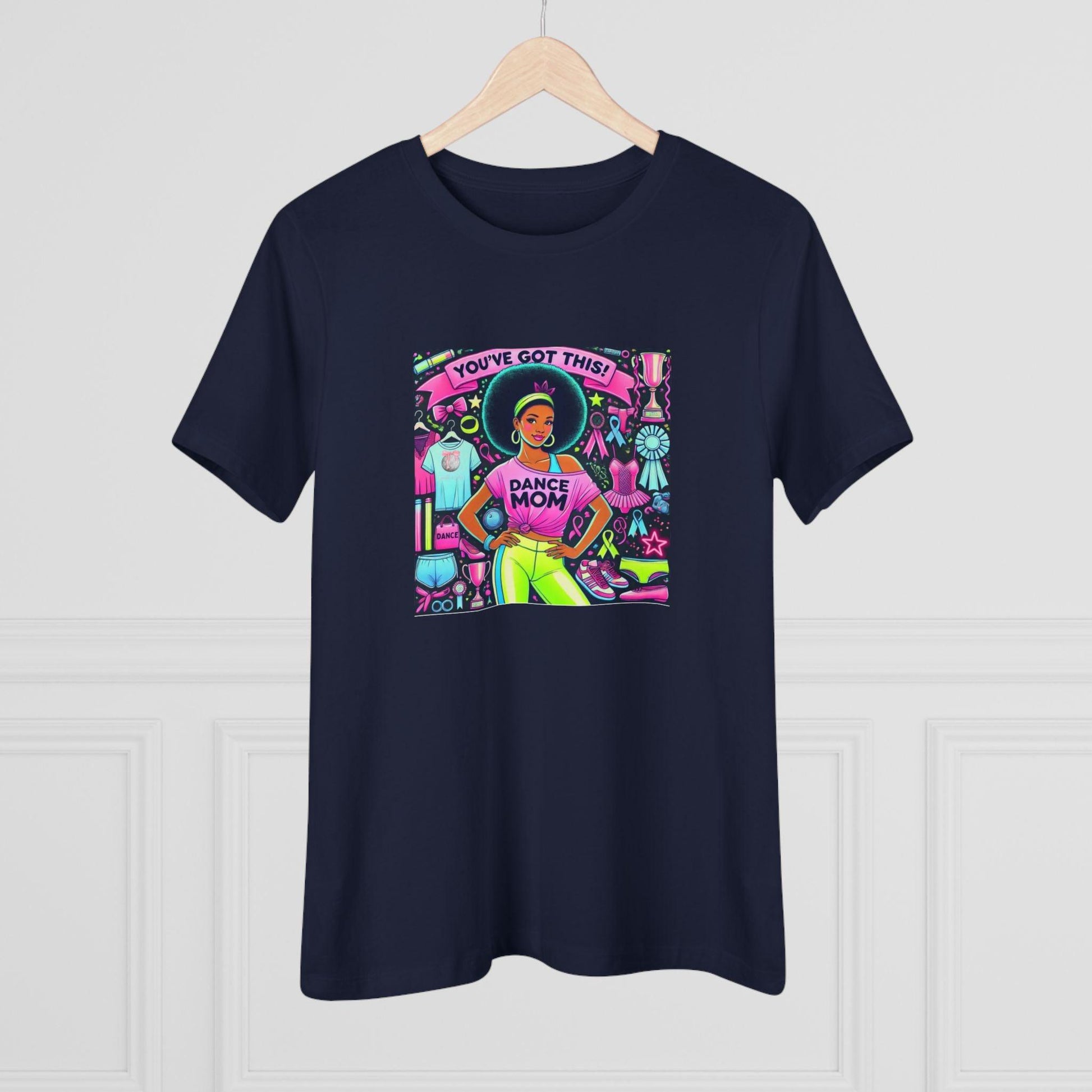 Dance Mom Magic (Young Black Mom) - A Colorful Celebration 🌈 - Women's Softstyle Tee - Whippie's