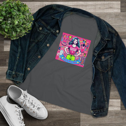 Dance Mom Magic (Brunette Mom) - A Colorful Celebration 🌈 - Women's Softstyle Tee - Whippie's