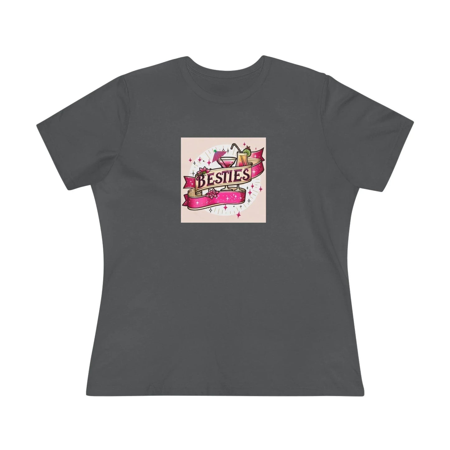 Besties - Two Pink Cocktails - Women's Softstyle Tee - Whippie's