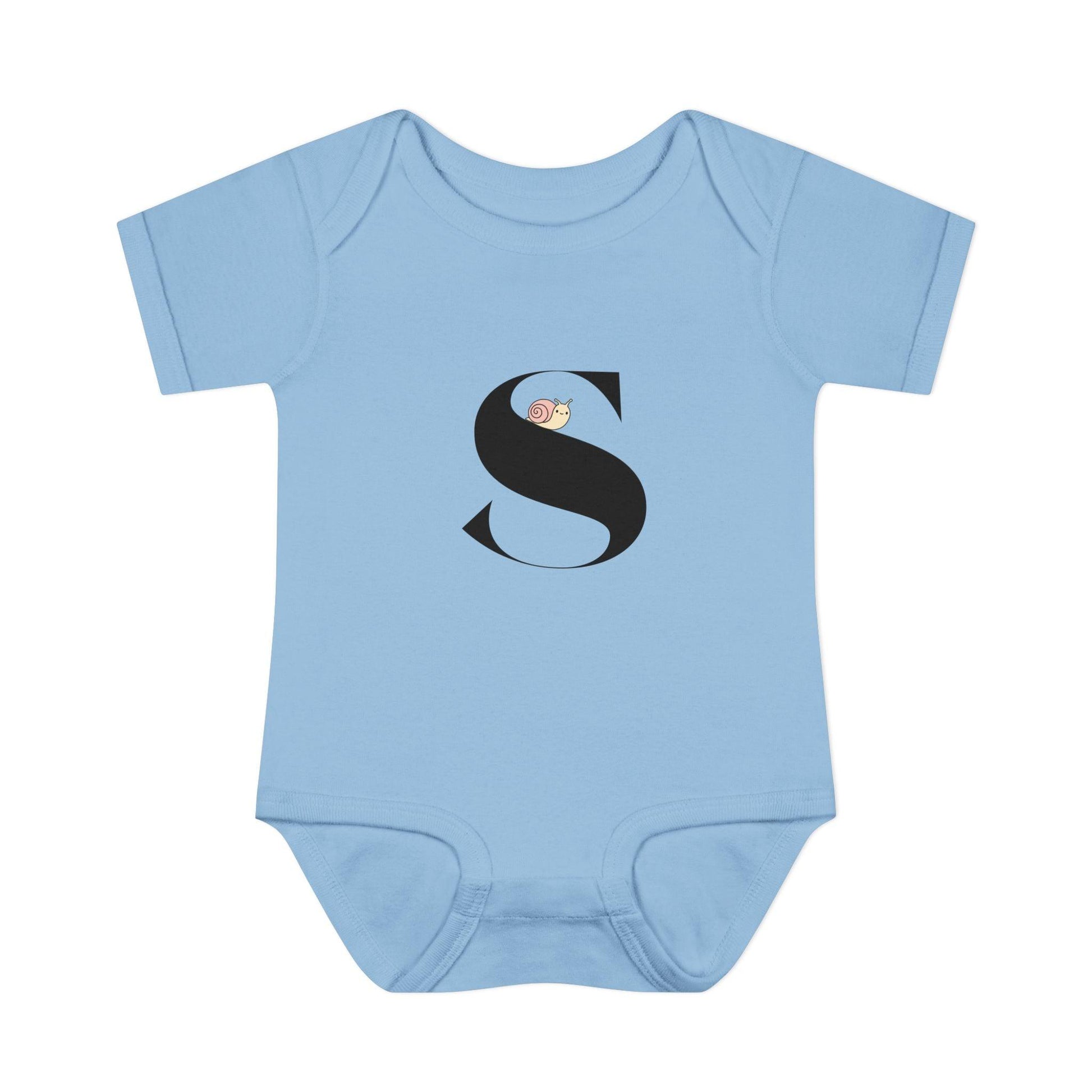 Alphabet Adventures: Letter S - Snazzy Snail Baby Onesie S is for Snazzy Snail! - Whippie's