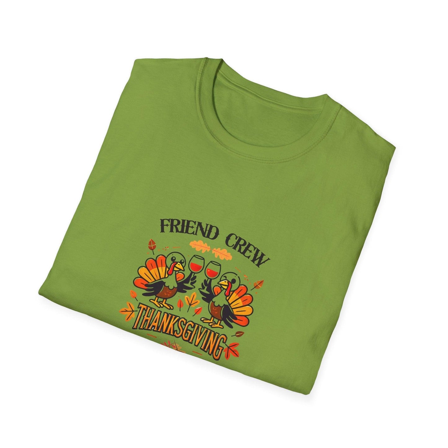 Thanksgiving Friends Crew - Cheers to the Crew! 🦃🥂🍁 Unisex T-Shirt - Whippie's