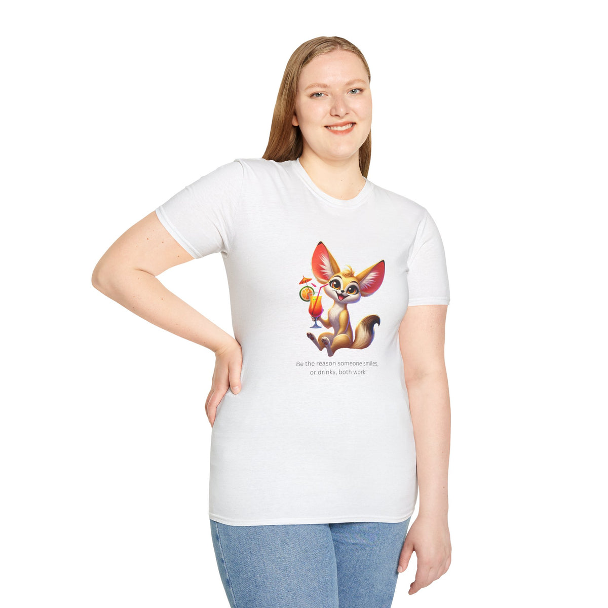 Fennec Fox Cocktail - Cheers to Good Times and Smiles! Unisex T-shirt