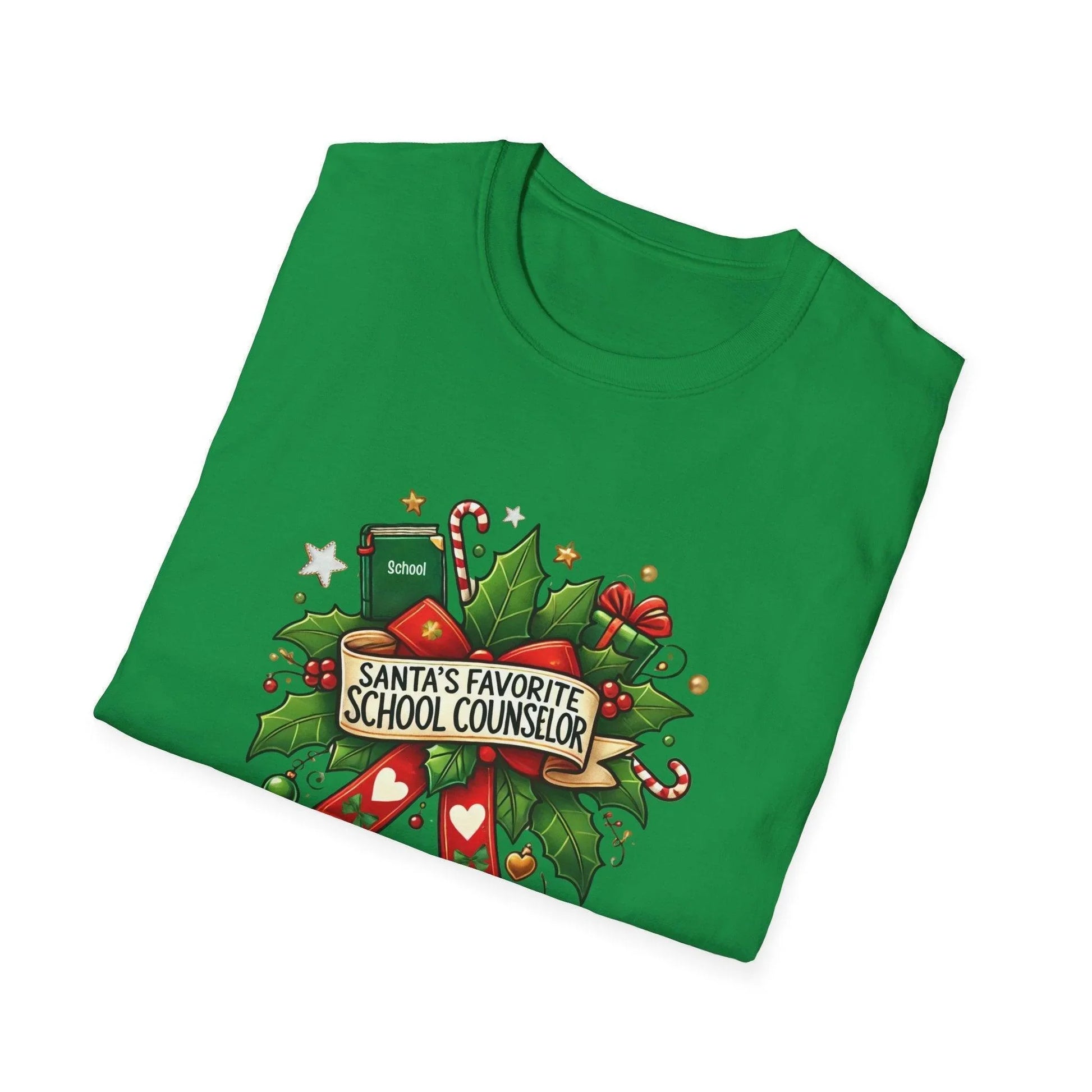 Santa's Favorite School Counselor Unisex Tee 🍎🎅 - Whippie's