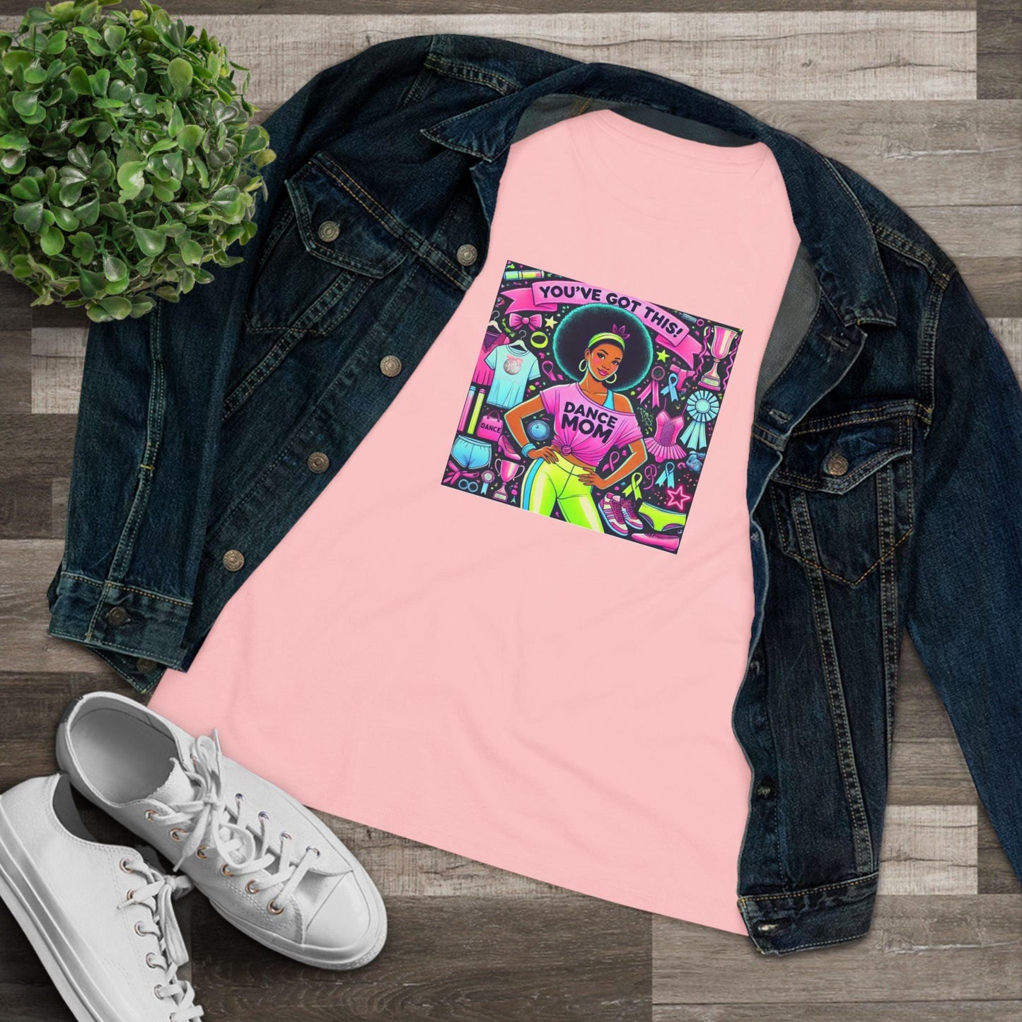 Dance Mom Magic (Young Black Mom) - A Colorful Celebration 🌈 - Women's Softstyle Tee - Whippie's