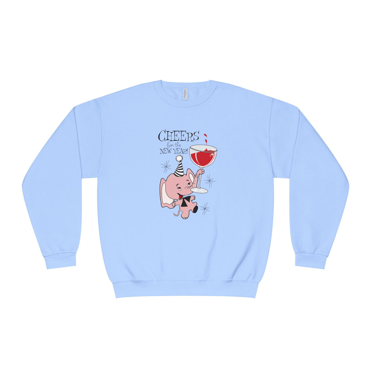 New Year Sweatshirt | Retro Cheers Mid-Century Crewneck