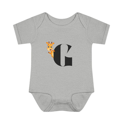 Alphabet Adventures: Letter G - Curious Giraffe Baby Onesie G is for Giggly Giraffe! - Whippie's