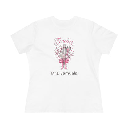 Teacher Appreciation Tee | Personalized Bow Teacher Shirt