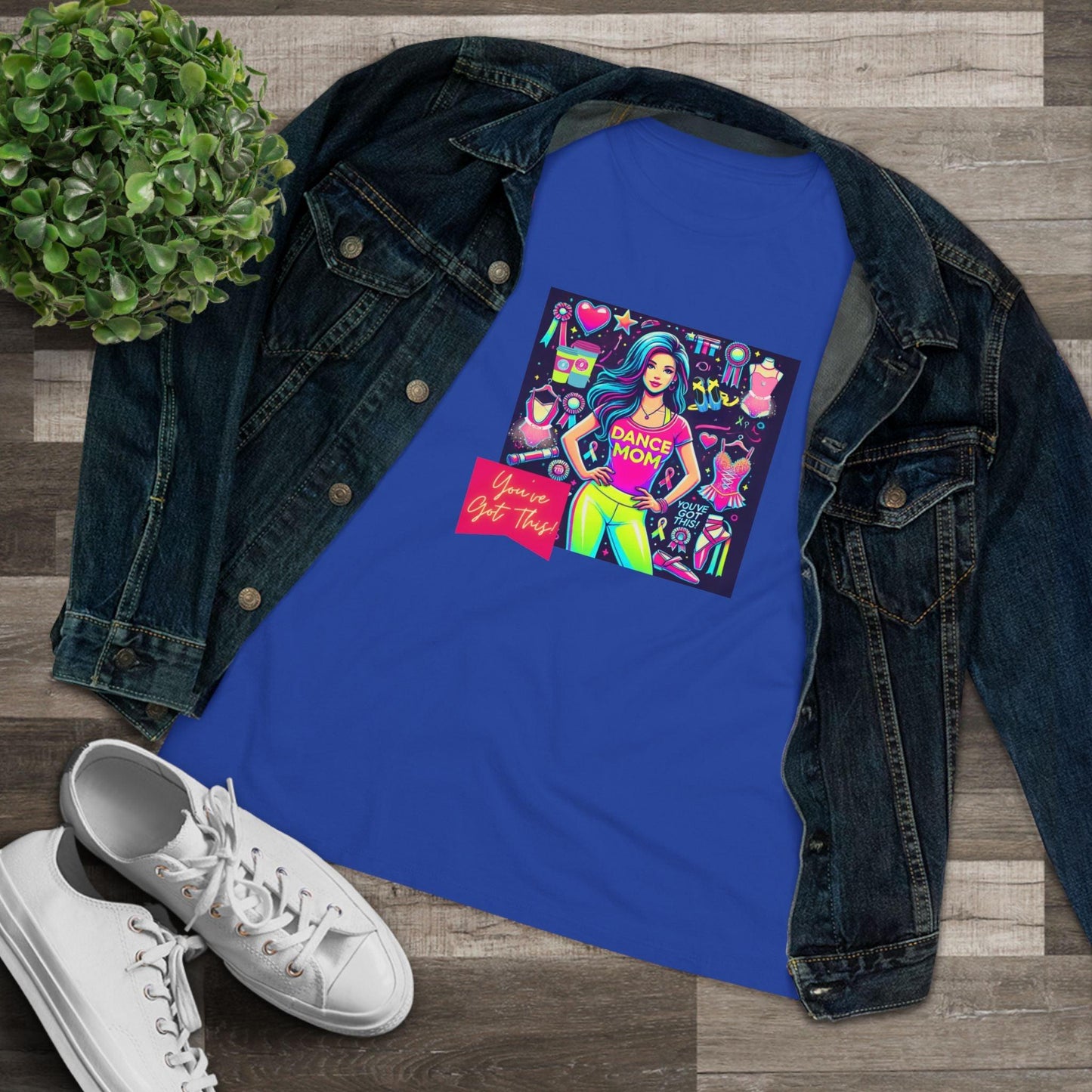 Dance Mom: You've Got This - Stylish Brunette Mom - Women's Softstyle Tee Celebrate Your Inner Dance Mom! - Whippie's