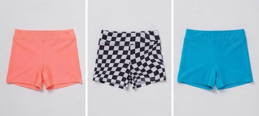 High Waisted Girls Dance Shorts