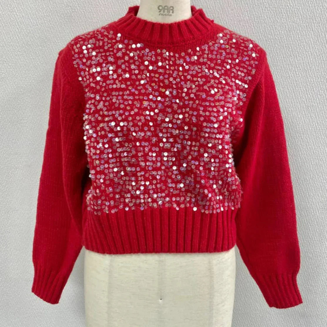 Holiday Sequin Sweater