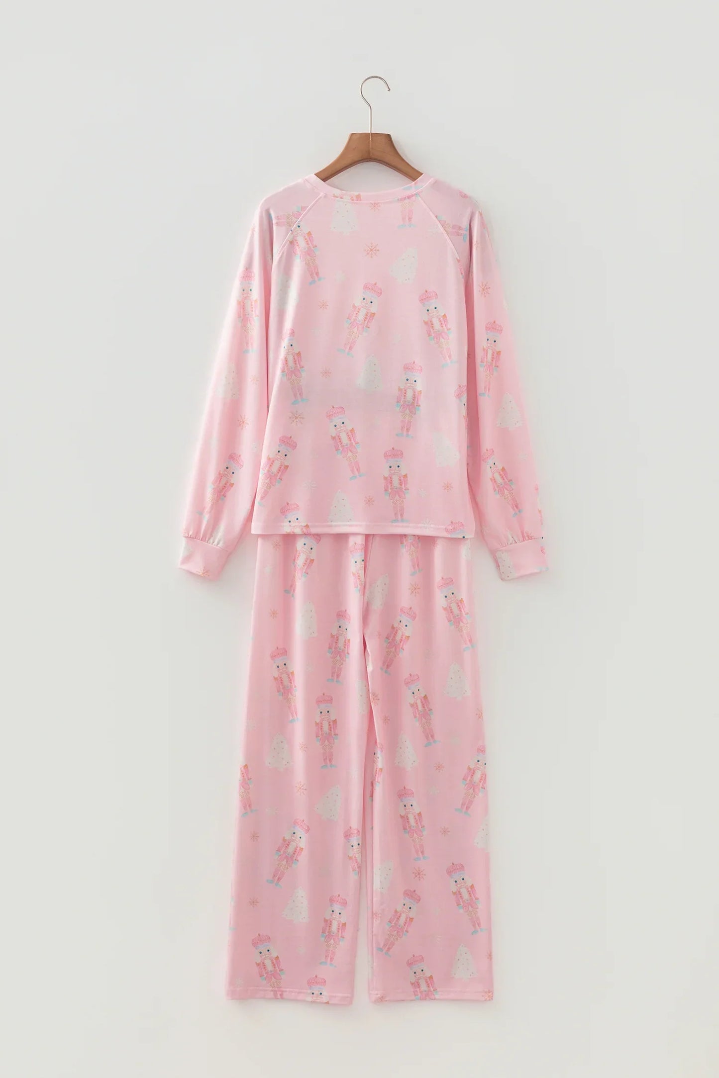 Pink Christmas Tree Nutcracker Pajamas Pant Set