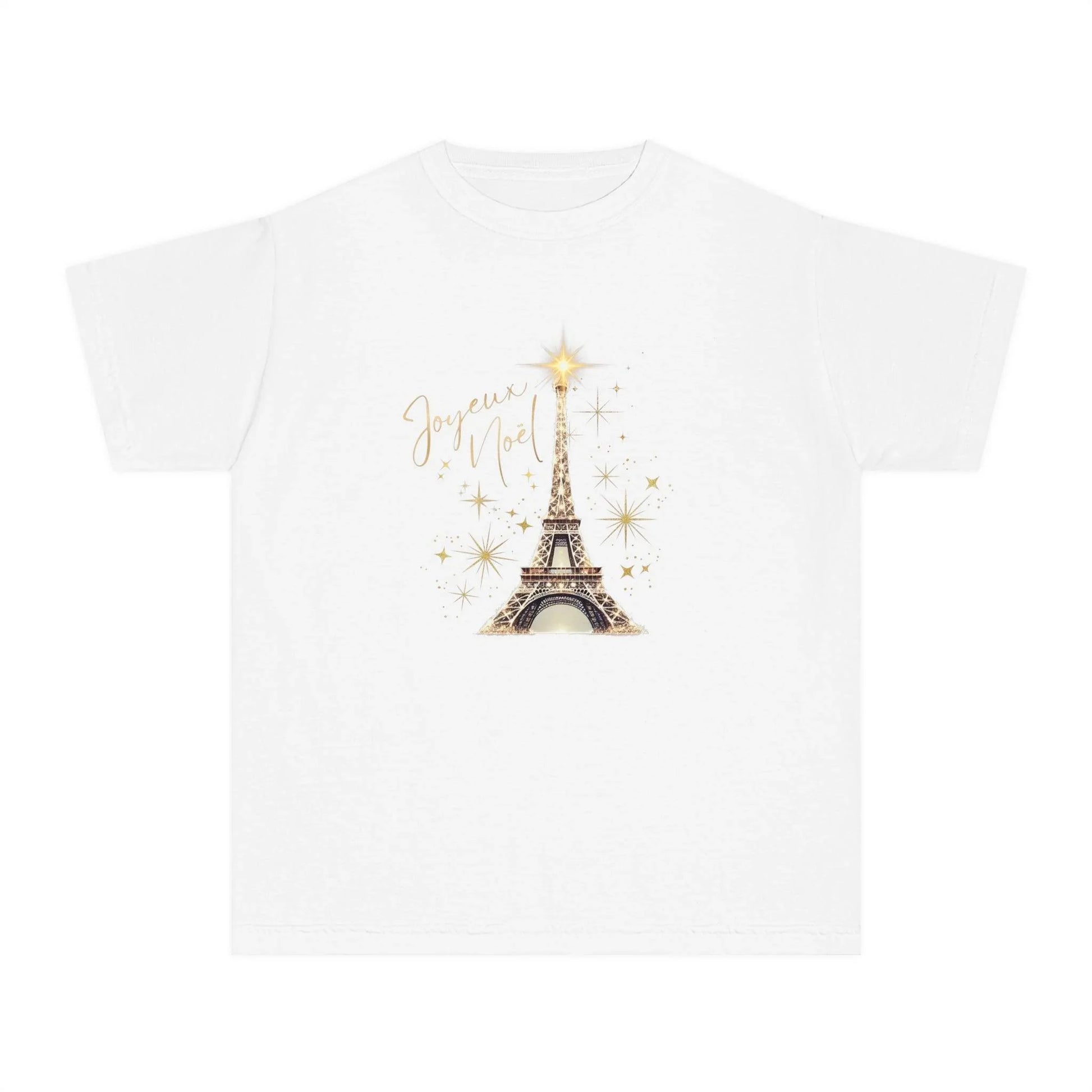 ✨ Joyeux Noël Youth Midweight Tee 🗼 A touch of Parisian elegance for your little one. - Whippie's