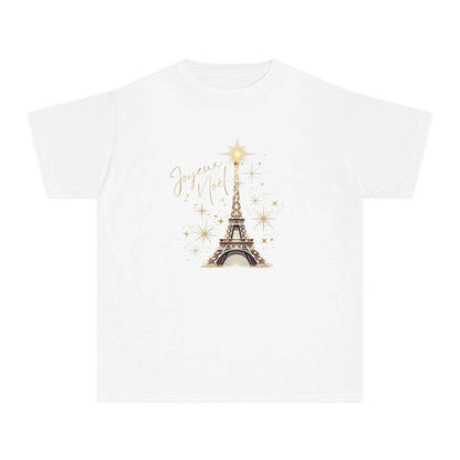 ✨ Joyeux Noël Youth Midweight Tee 🗼 A touch of Parisian elegance for your little one. - Whippie's
