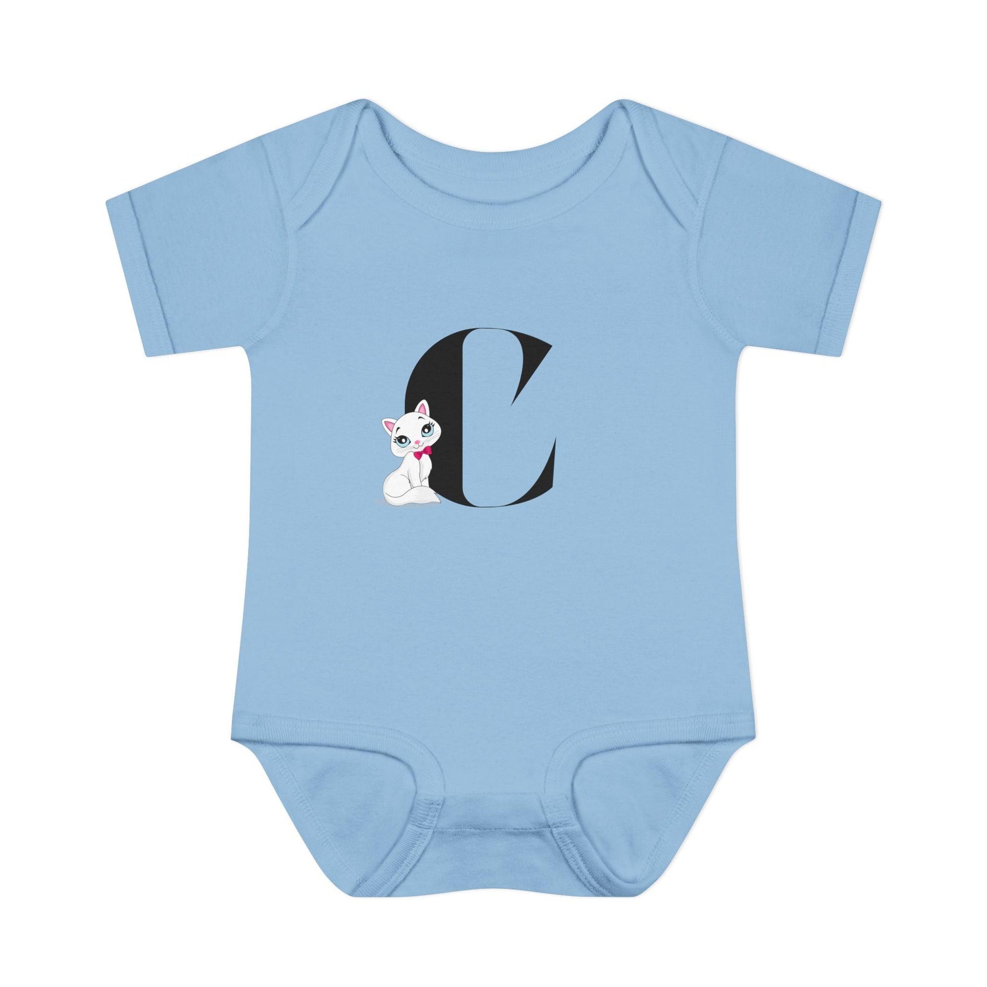 Alphabet Adventures: Letter C - Cute Kitty Cat Baby Onesie C is for Cute Kitty Cat! - Whippie's