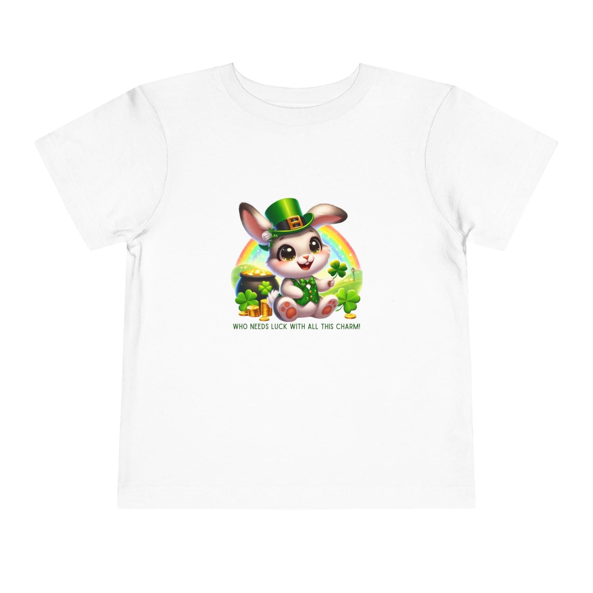 Who Needs Luck with All This Charm? Toddler Tee - Spread Luck and Laughter! 🍀🍀 - Whippie's