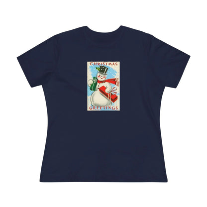 Christmas Greetings - Snowman - Women's Tee - Whippie's